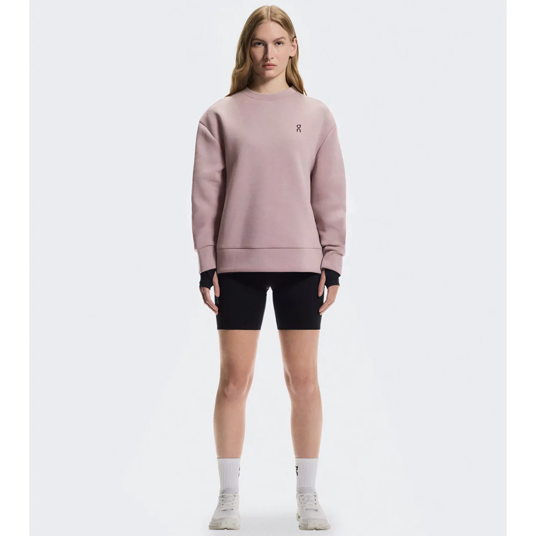On Women's Focus Tech Crew Sweater - Heron - Image 2
