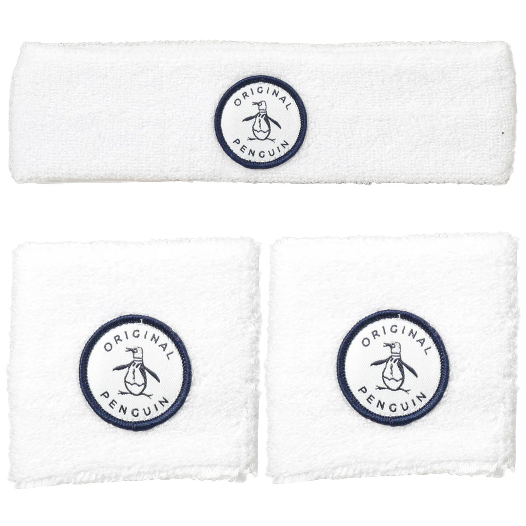 Penguin Headband And Wristband Set - Bright White