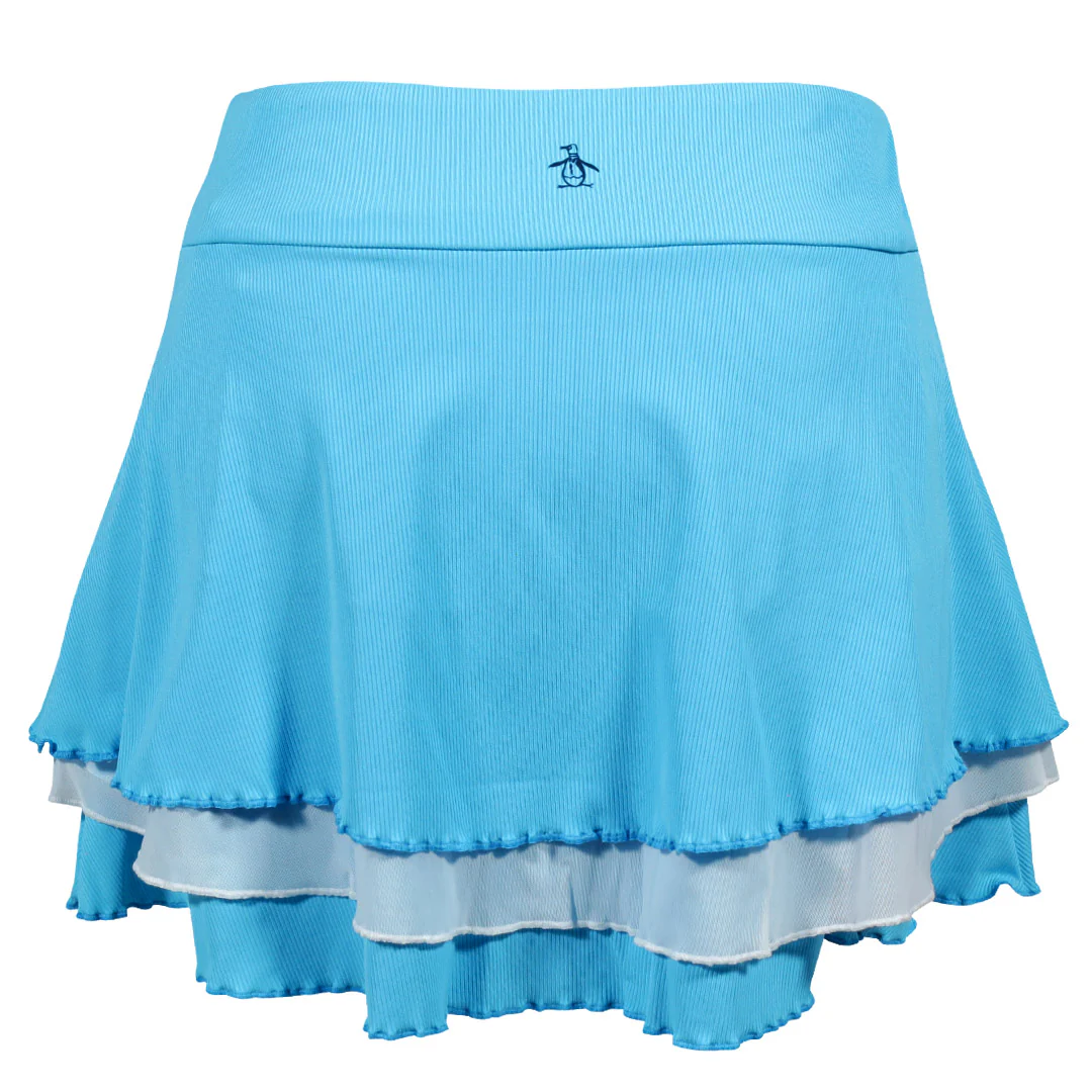Penguin Women's Lettuce Edge Tennis Skort - Aquarius - Image 2