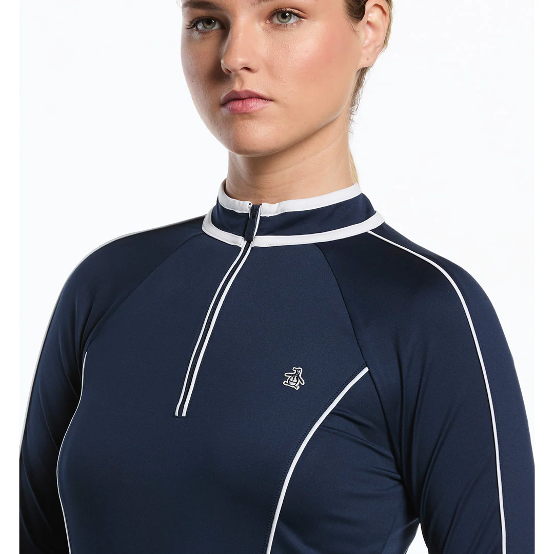 Penguin Women's Sun Protection Longsleeve - Black Iris - Image 4