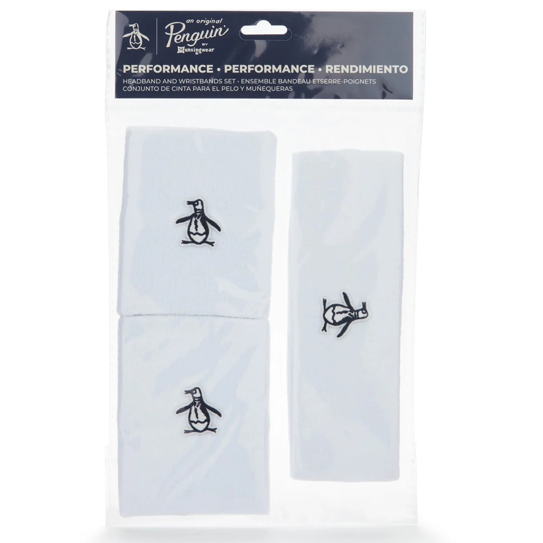 Penguin Wristband and Headband Set - Bright White - Image 2