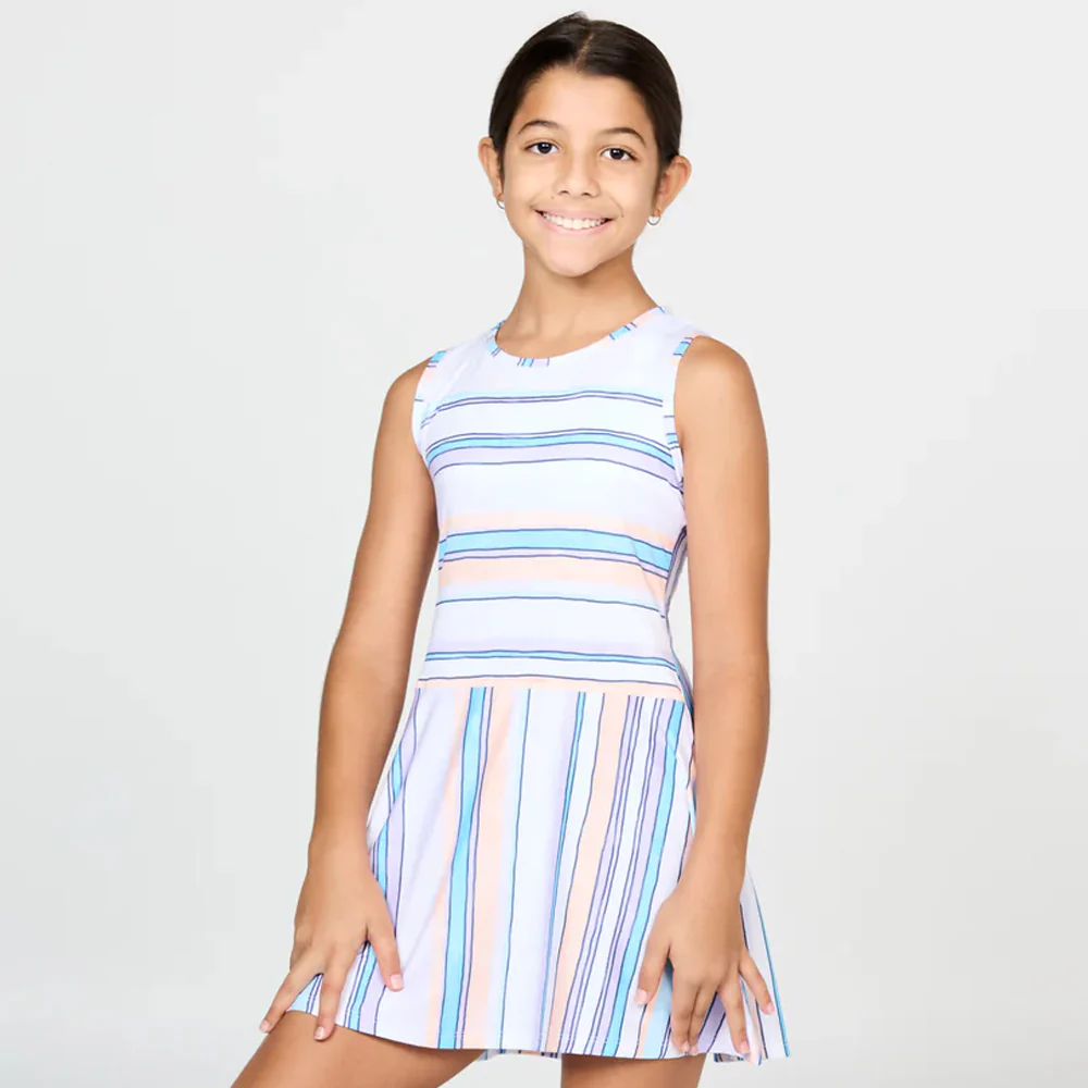 Sofibella Girls Fun Stripes Dress - Fun Stripes Multi Colour - Image 3
