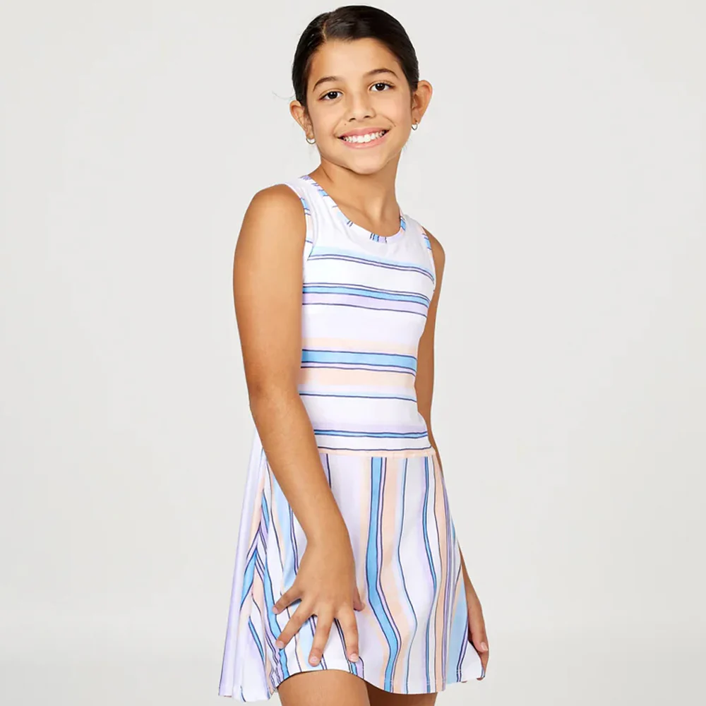Sofibella Girls Fun Stripes Dress - Fun Stripes Multi Colour - Image 4