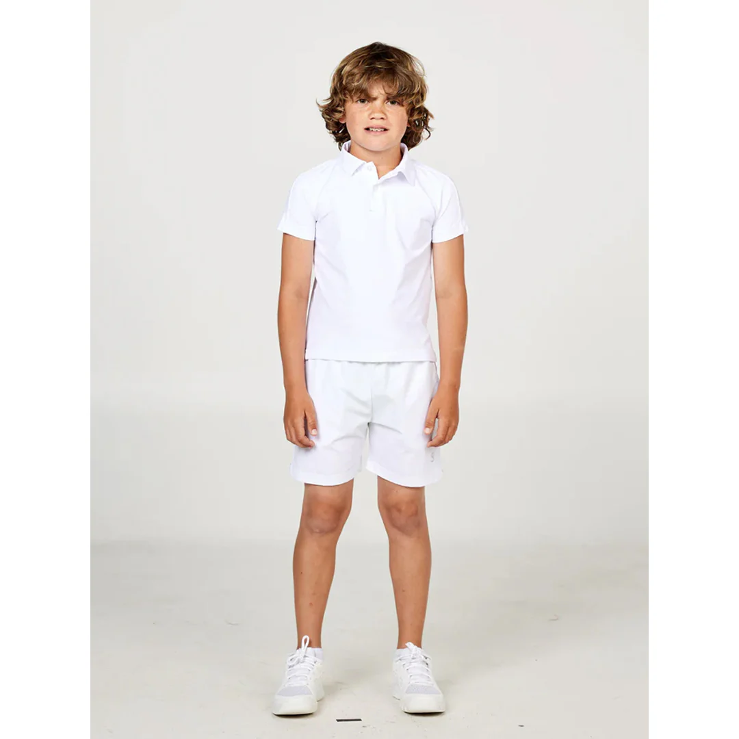 Sofibella Boys Perfect Volley Essential Shorts - White - Image 3