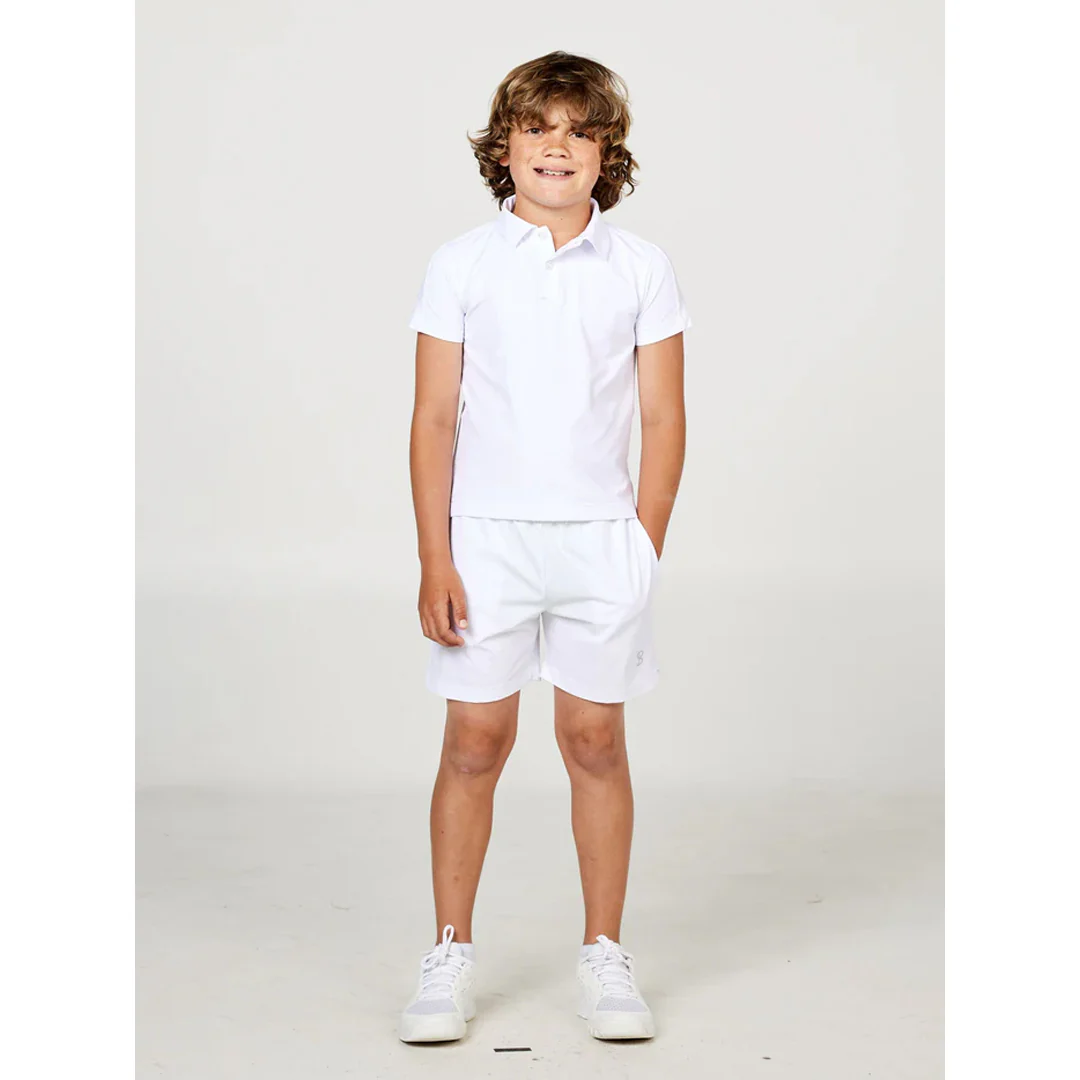 Sofibella Boys Perfect Volley Essential Shorts - White - Image 4