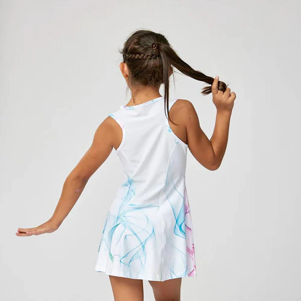 Sofibella Girls Spectrum Dress - White/Spectrum - Image 4