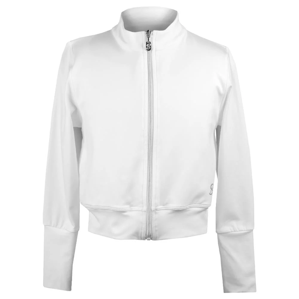 Sofibella Girls White Racquet Jacket - White