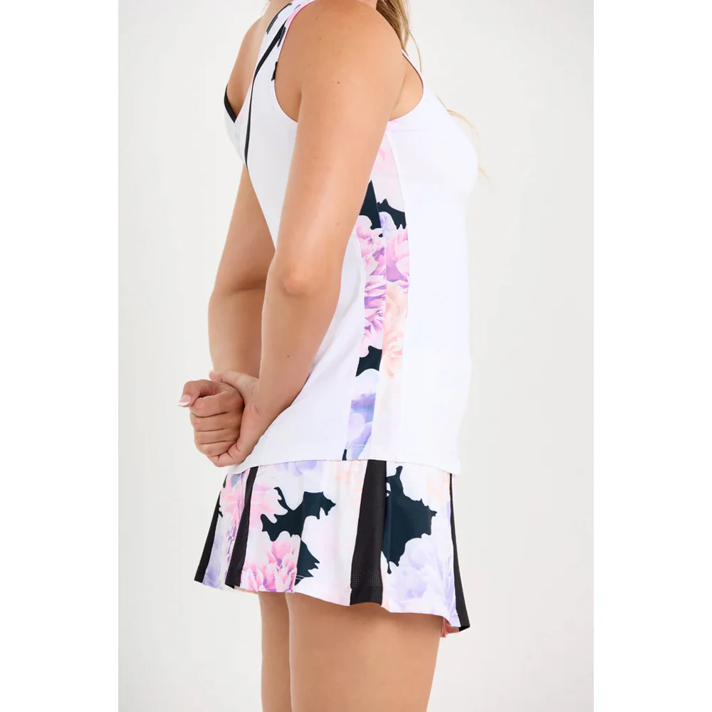Sofibella Women's Flora Lux 25" Tank - White/Peonies - Image 5