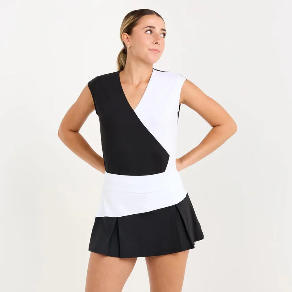 Sofibella Women's Monochrome 13" Skirt - White/Black - Image 4