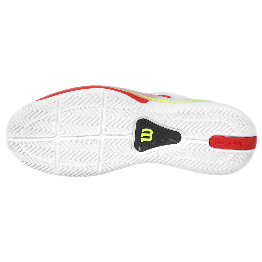 Wilson Men's Rush Tour 5 - White/Infrared - Image 3